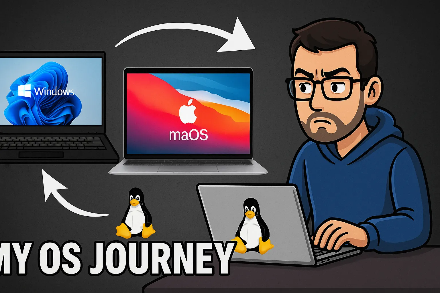 From Pixelated Panes to Polished Pixels: My OS Odyssey from Windows Lifer to Mac Convert (and Linux Lover!)