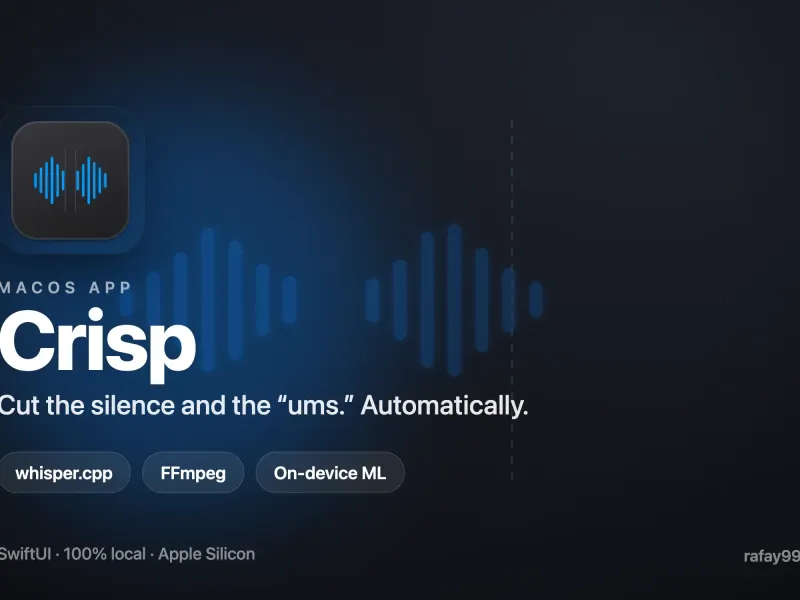 Crisp - Automatic Silence & Filler Remover