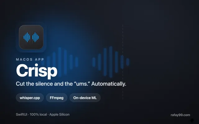 Crisp - Automatic Silence & Filler Remover